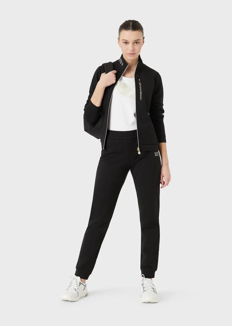 Lucia Bramani featured in  the Emporio Armani catalogue for Spring/Summer 2022