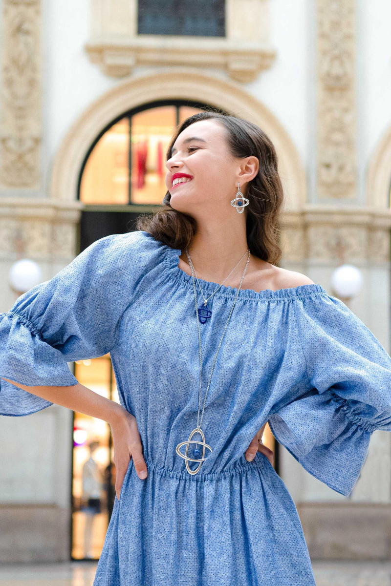 Lucia Bramani featured in  the Sara Loren advertisement for Autumn/Winter 2020