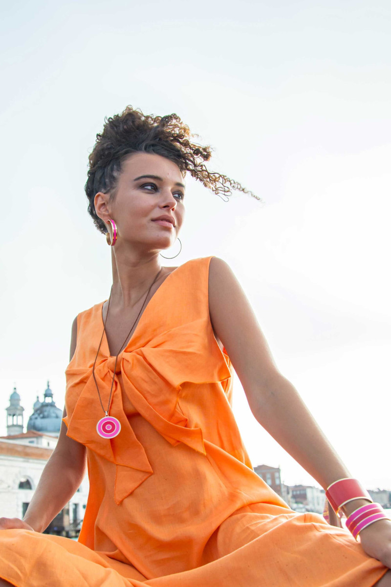 Lucia Bramani featured in  the Sara Loren advertisement for Autumn/Winter 2020
