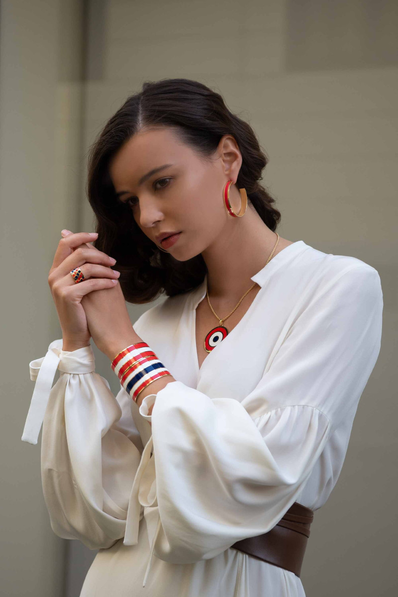 Lucia Bramani featured in  the Sara Loren advertisement for Autumn/Winter 2020