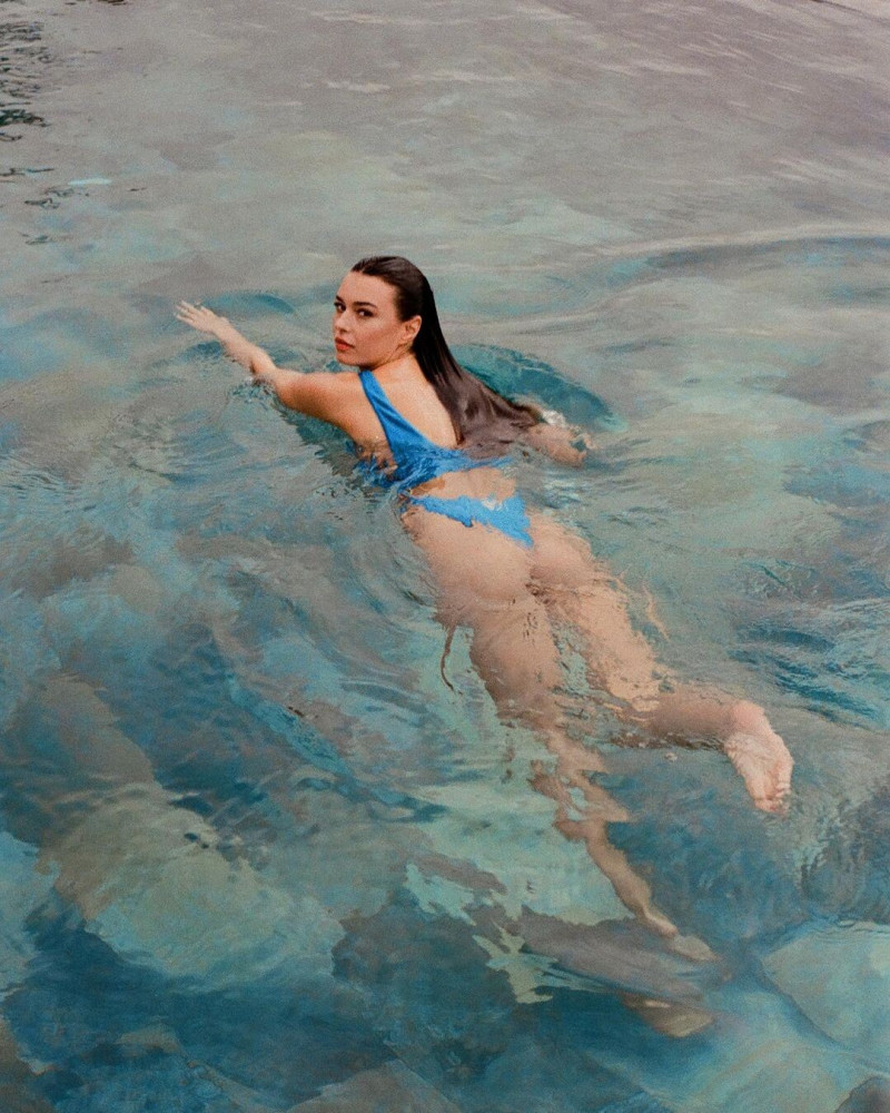 Lucia Bramani featured in  the Nort Beachwear lookbook for Spring/Summer 2024