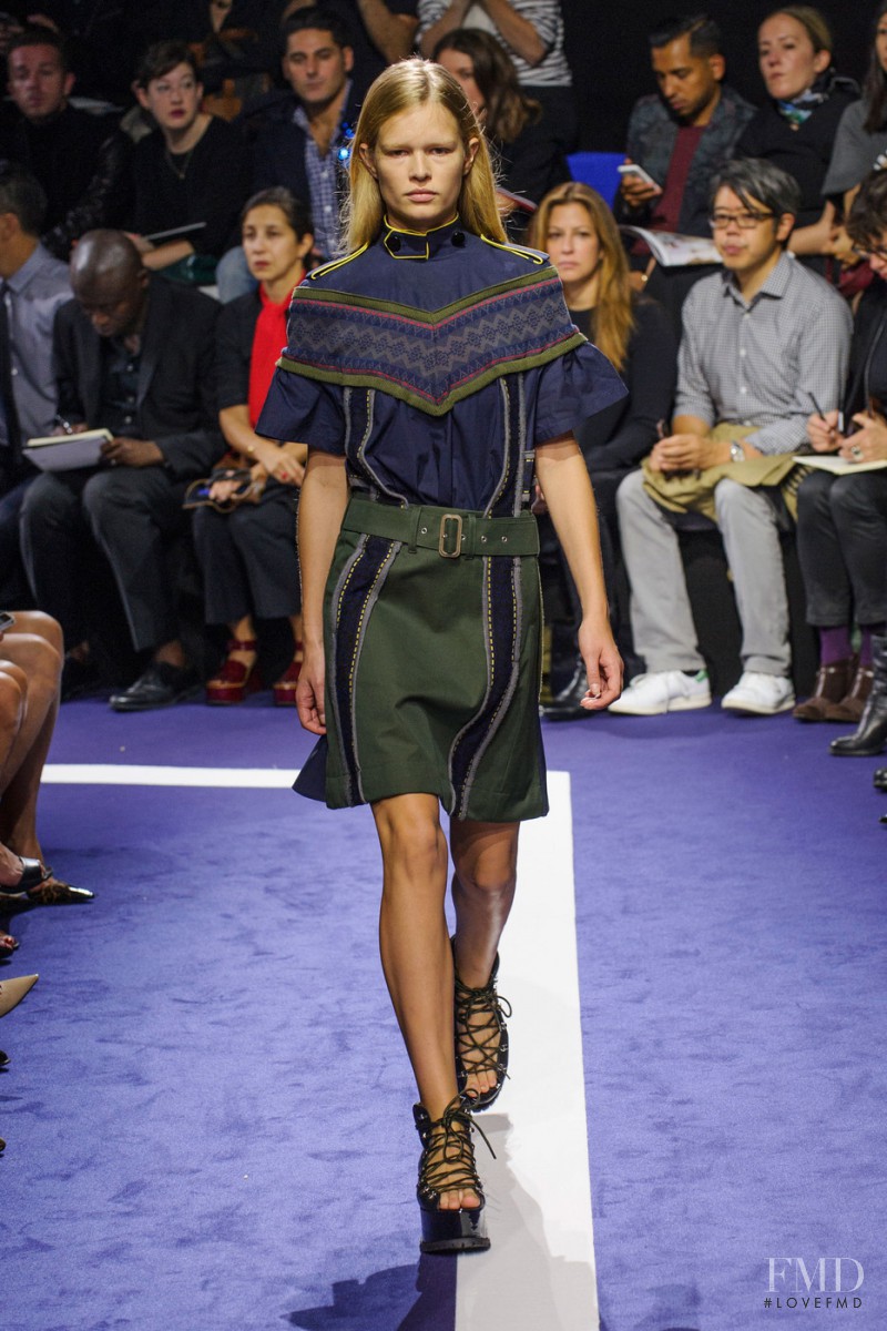 Anna Ewers featured in  the Sacai fashion show for Spring/Summer 2015