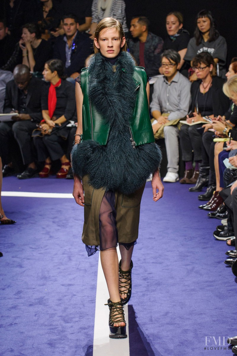Ilvie Wittek featured in  the Sacai fashion show for Spring/Summer 2015