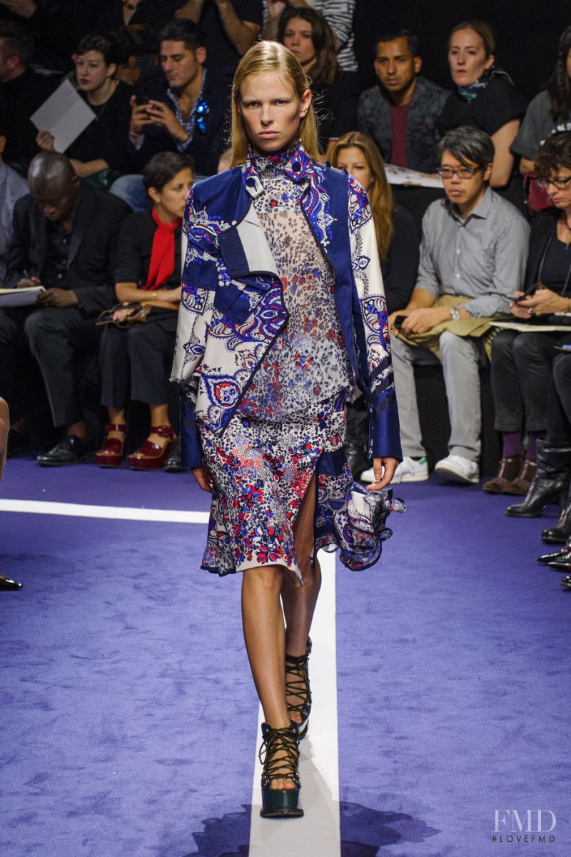 Lina Berg featured in  the Sacai fashion show for Spring/Summer 2015