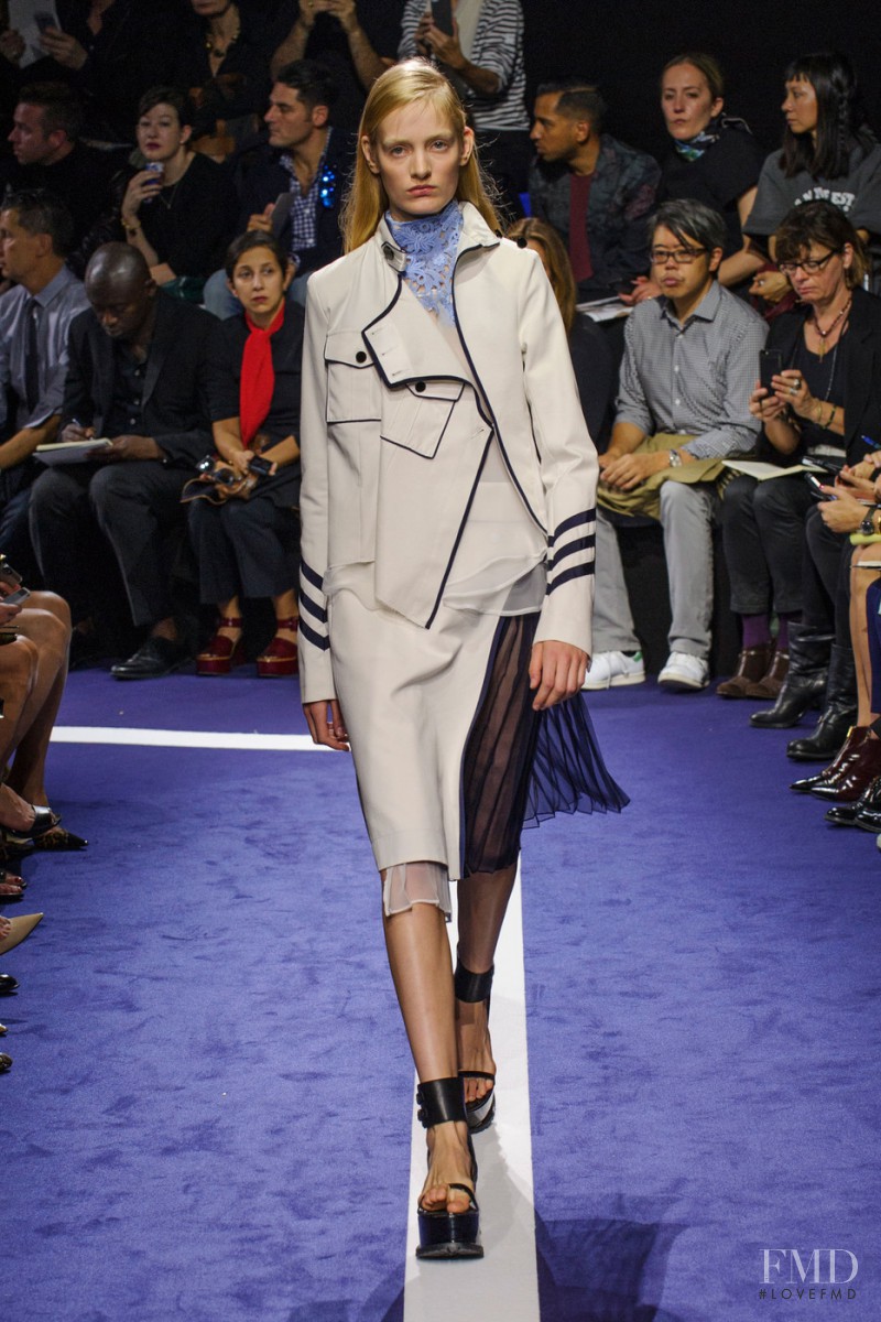 Sunniva Wahl featured in  the Sacai fashion show for Spring/Summer 2015