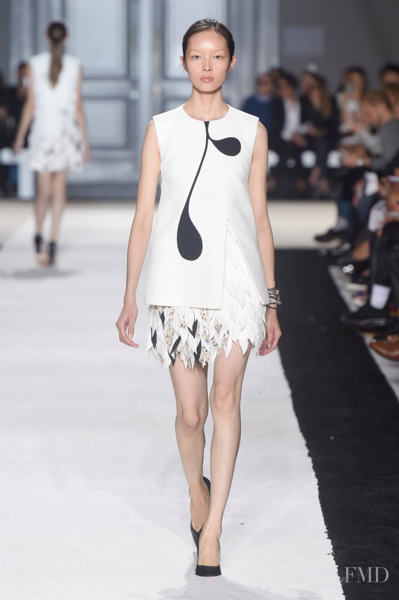 Fei Fei Sun featured in  the Giambattista Valli fashion show for Spring/Summer 2015