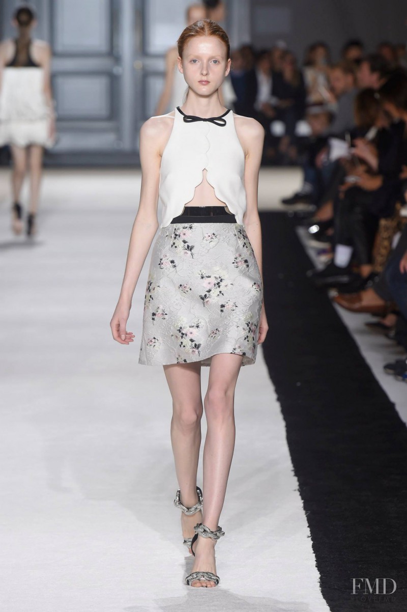 Madison Stubbington featured in  the Giambattista Valli fashion show for Spring/Summer 2015