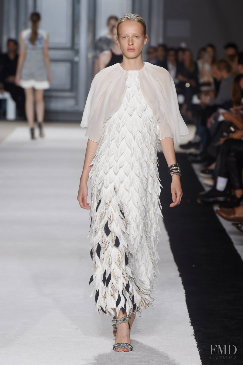 Anine Van Velzen featured in  the Giambattista Valli fashion show for Spring/Summer 2015