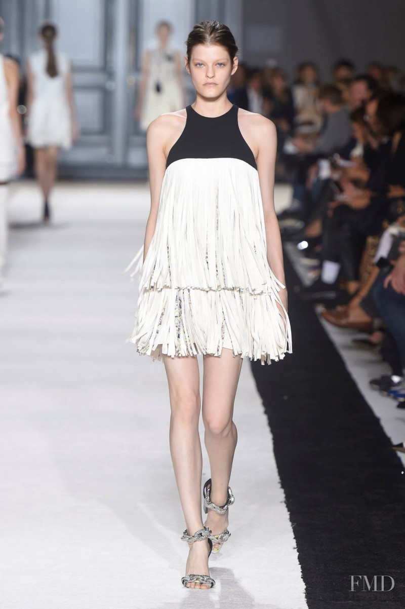 Kia Low featured in  the Giambattista Valli fashion show for Spring/Summer 2015