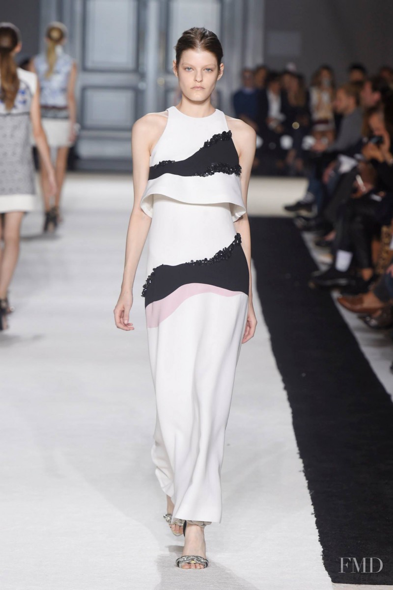 Kia Low featured in  the Giambattista Valli fashion show for Spring/Summer 2015