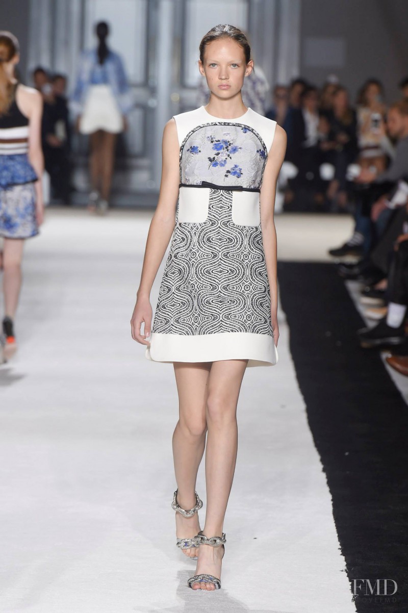 Adrienne Juliger featured in  the Giambattista Valli fashion show for Spring/Summer 2015