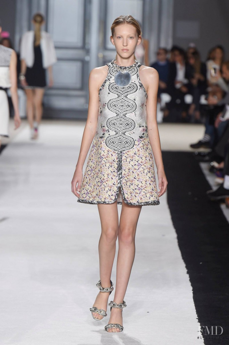 Ella Richards featured in  the Giambattista Valli fashion show for Spring/Summer 2015