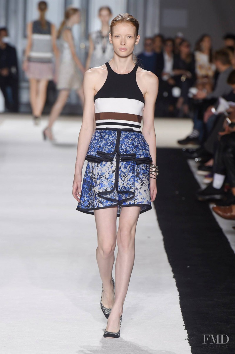 Julia Hafstrom featured in  the Giambattista Valli fashion show for Spring/Summer 2015