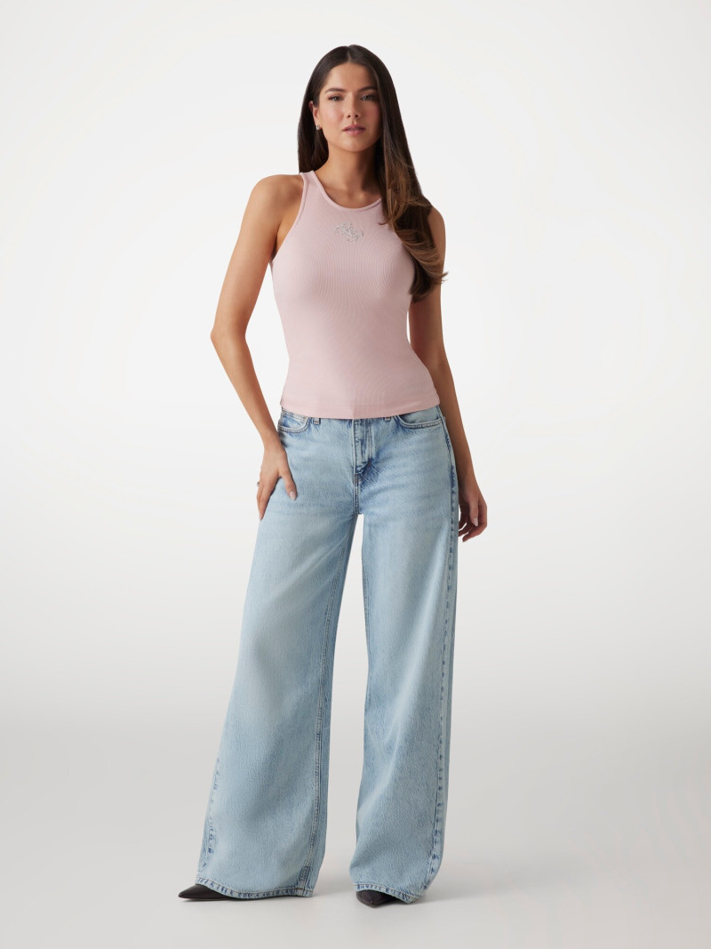 Kianna Louise Stephens featured in  the Guess catalogue for Spring/Summer 2025