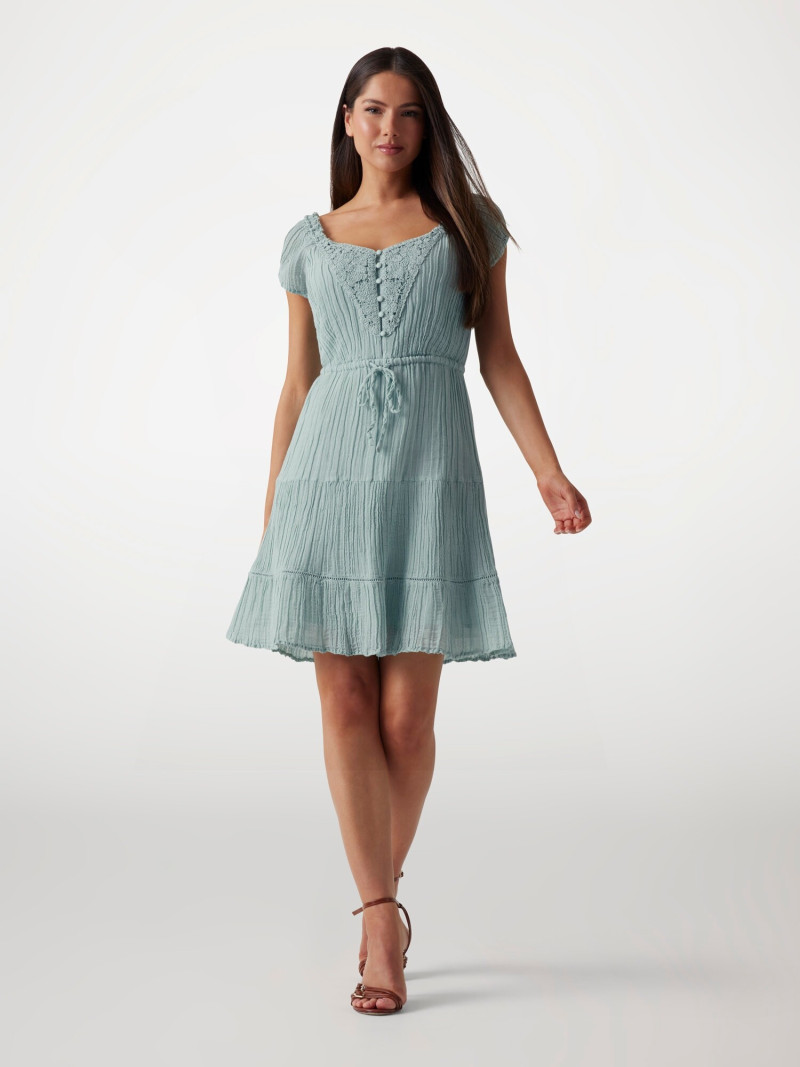 Kianna Louise Stephens featured in  the Guess catalogue for Spring/Summer 2025