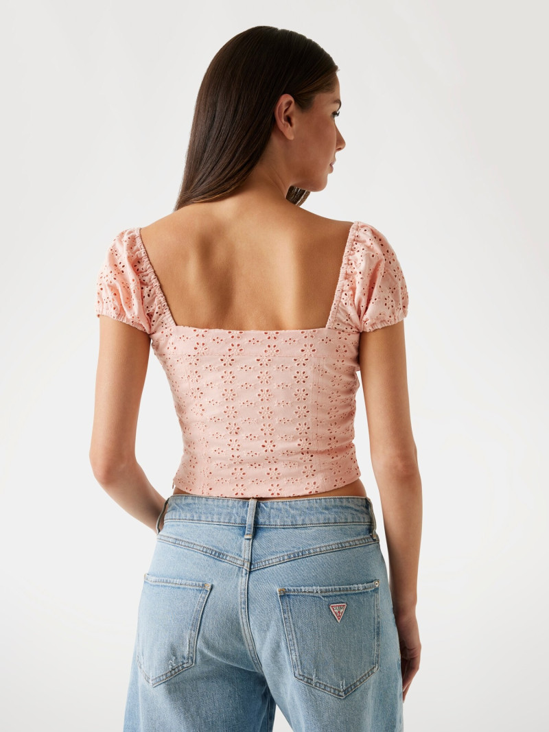 Kianna Louise Stephens featured in  the Guess catalogue for Spring/Summer 2025