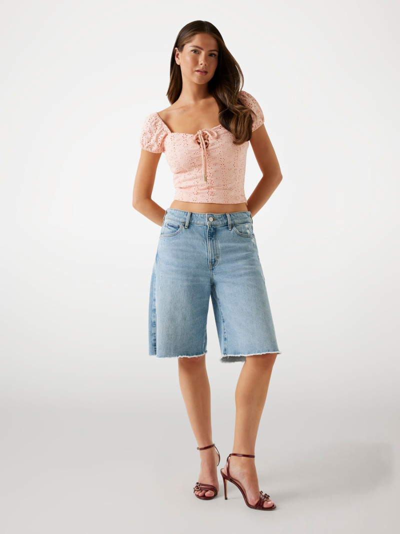 Kianna Louise Stephens featured in  the Guess catalogue for Spring/Summer 2025