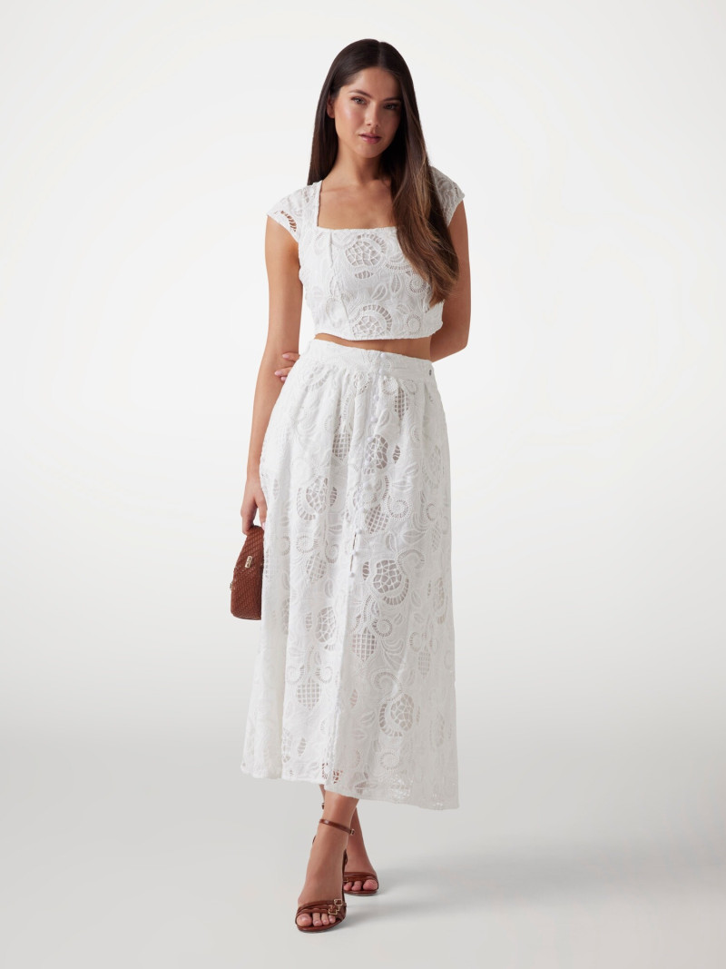 Kianna Louise Stephens featured in  the Guess catalogue for Spring/Summer 2025