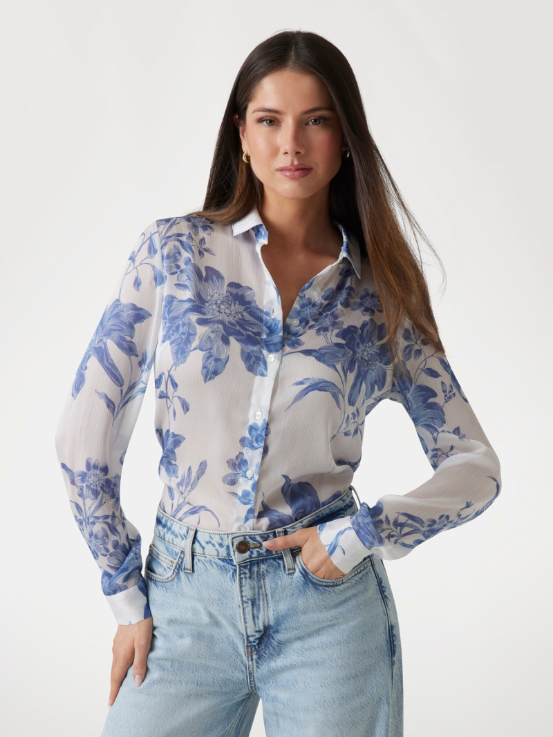 Kianna Louise Stephens featured in  the Guess catalogue for Spring/Summer 2025