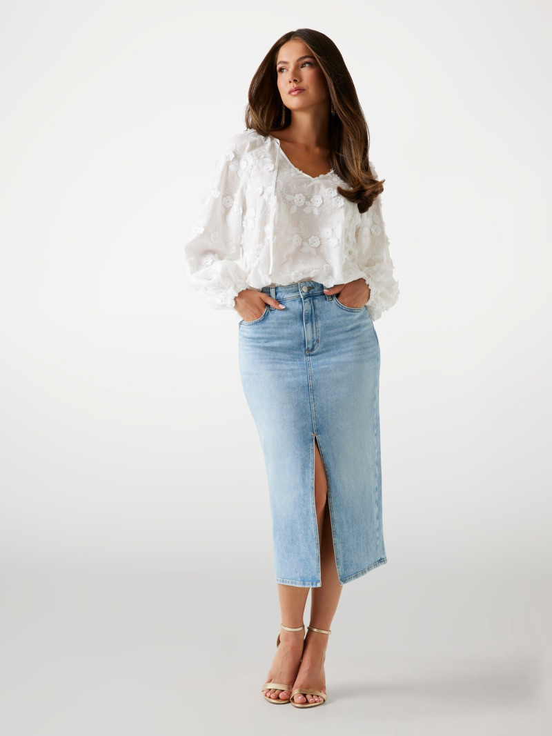 Kianna Louise Stephens featured in  the Guess catalogue for Spring/Summer 2025