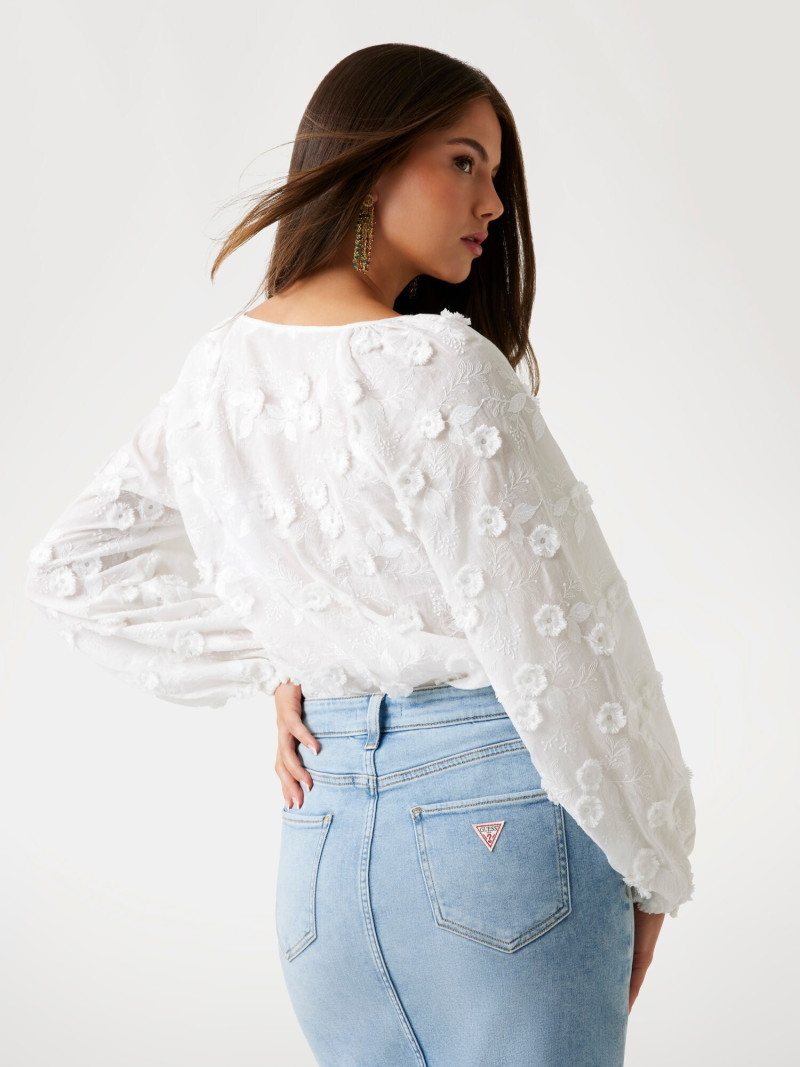Kianna Louise Stephens featured in  the Guess catalogue for Spring/Summer 2025