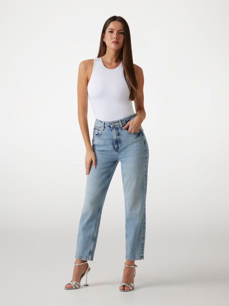 Kianna Louise Stephens featured in  the Guess catalogue for Summer 2025