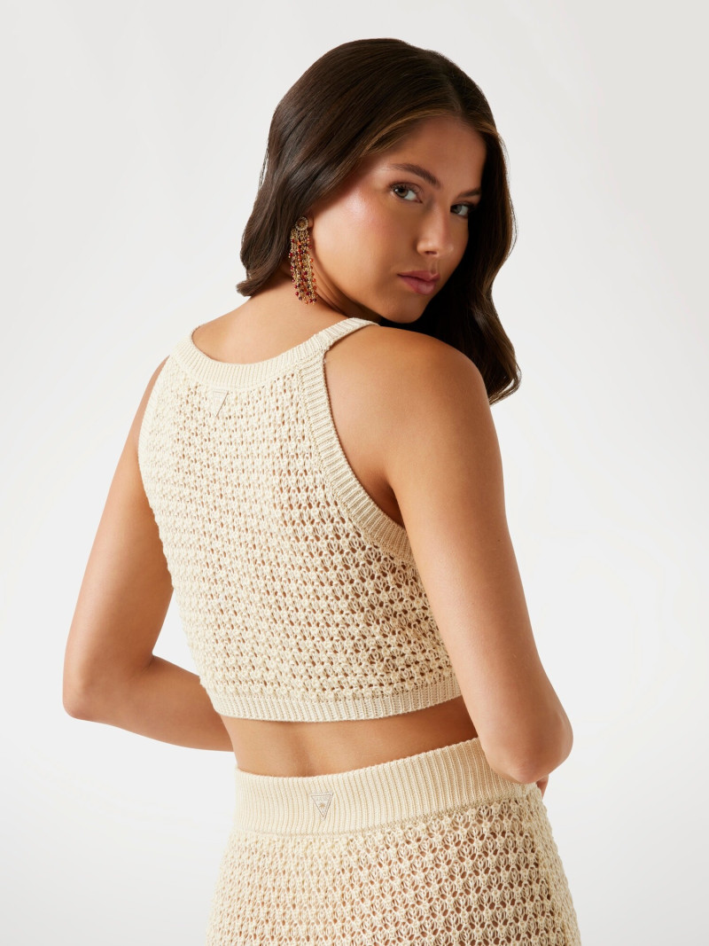 Kianna Louise Stephens featured in  the Guess catalogue for Summer 2025