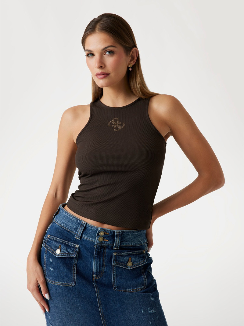 Seyla Brigitte Zanon featured in  the Guess catalogue for Pre-Fall 2025
