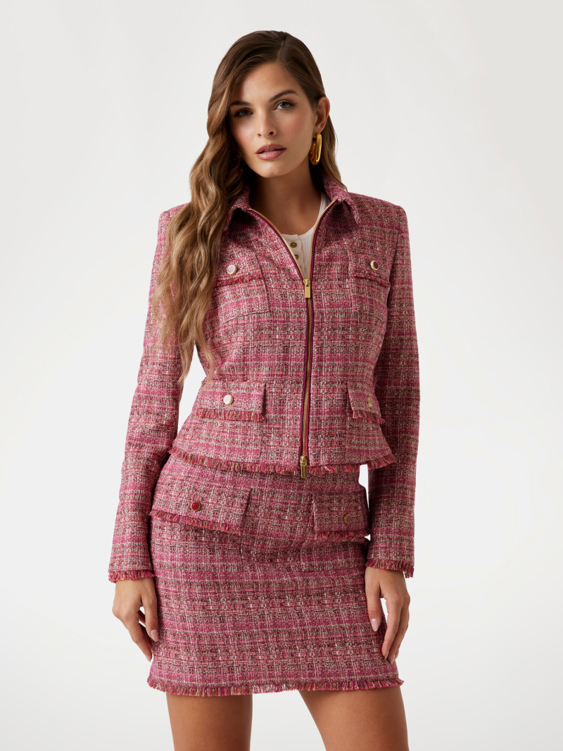 Seyla Brigitte Zanon featured in  the Guess catalogue for Pre-Fall 2025