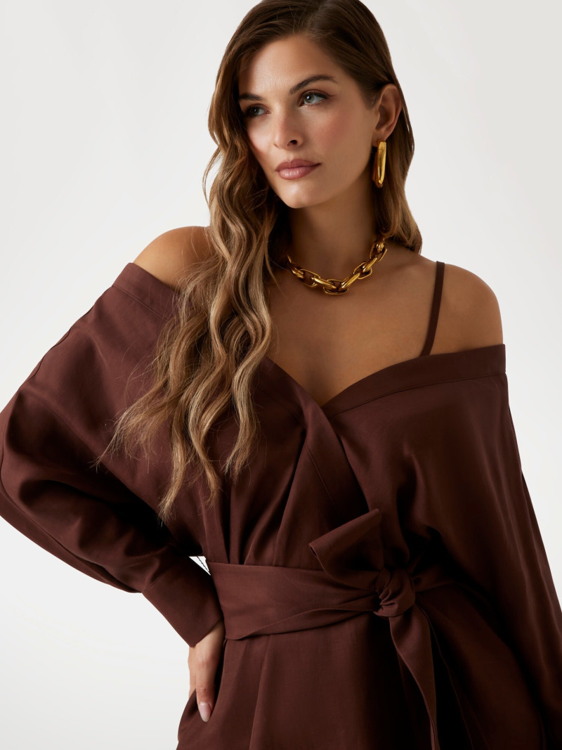 Seyla Brigitte Zanon featured in  the Guess catalogue for Pre-Fall 2025