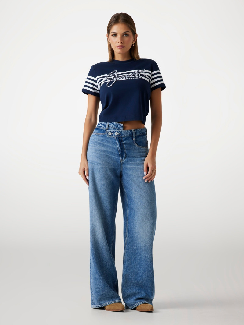 Seyla Brigitte Zanon featured in  the Guess catalogue for Pre-Fall 2025