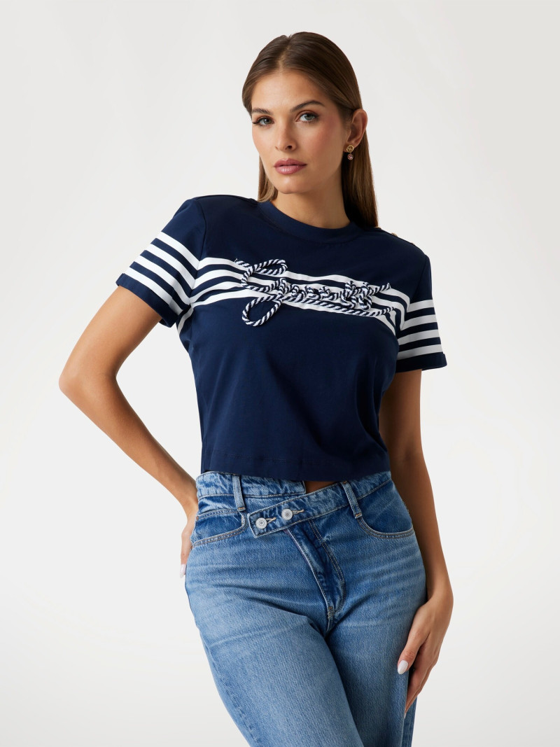 Seyla Brigitte Zanon featured in  the Guess catalogue for Pre-Fall 2025