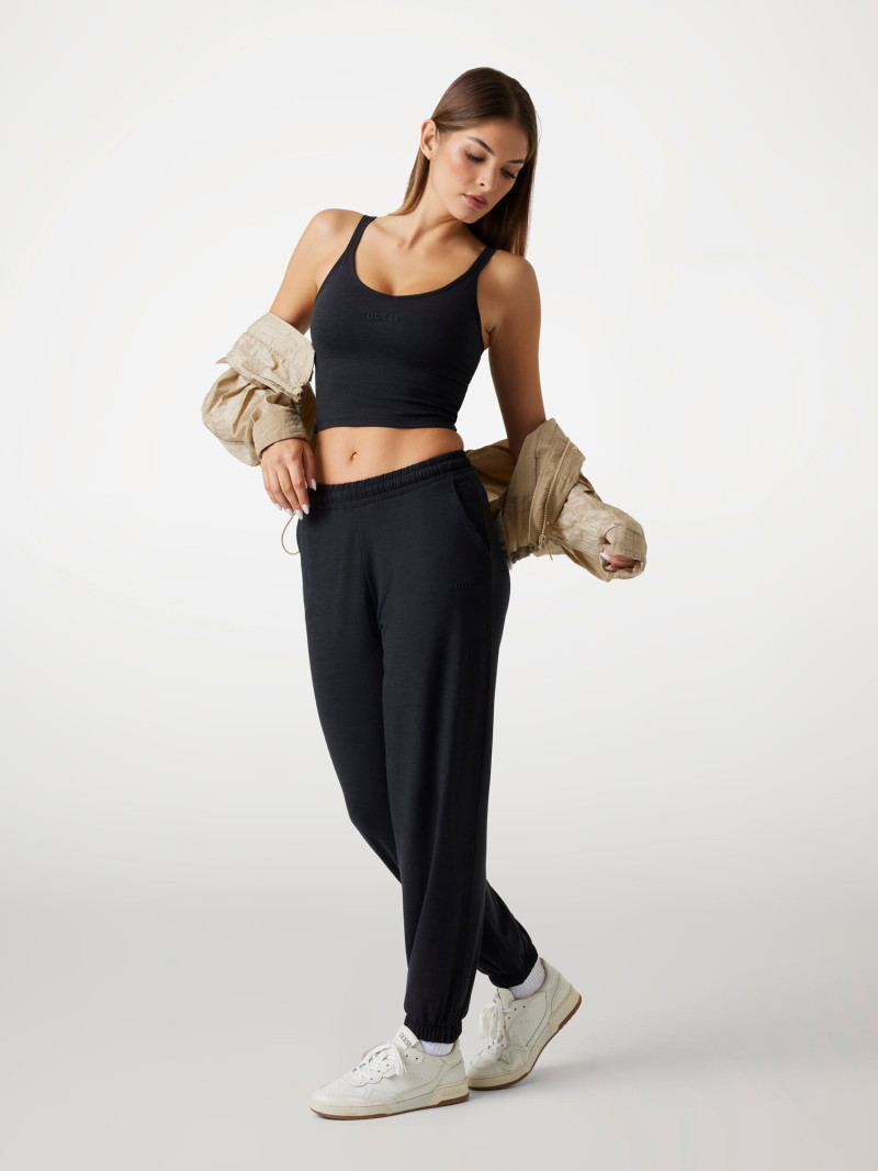 Seyla Brigitte Zanon featured in  the Guess catalogue for Pre-Fall 2025