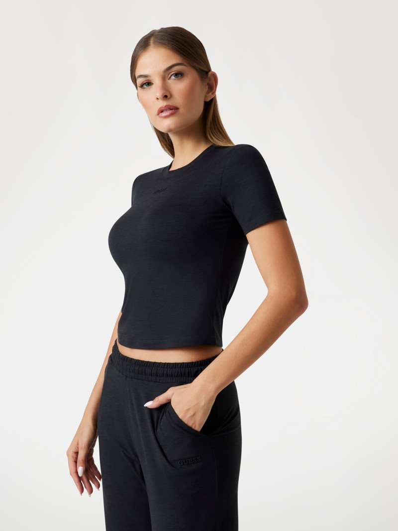 Seyla Brigitte Zanon featured in  the Guess catalogue for Pre-Fall 2025