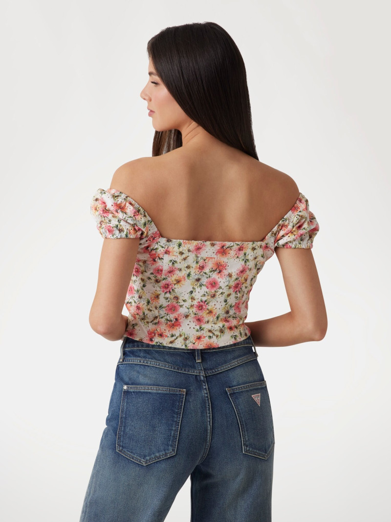 Kianna Louise Stephens featured in  the Guess catalogue for Pre-Fall 2025