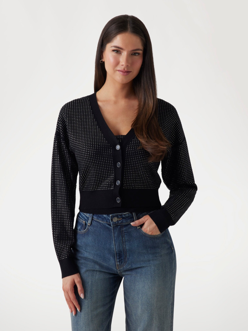 Kianna Louise Stephens featured in  the Guess catalogue for Pre-Fall 2025