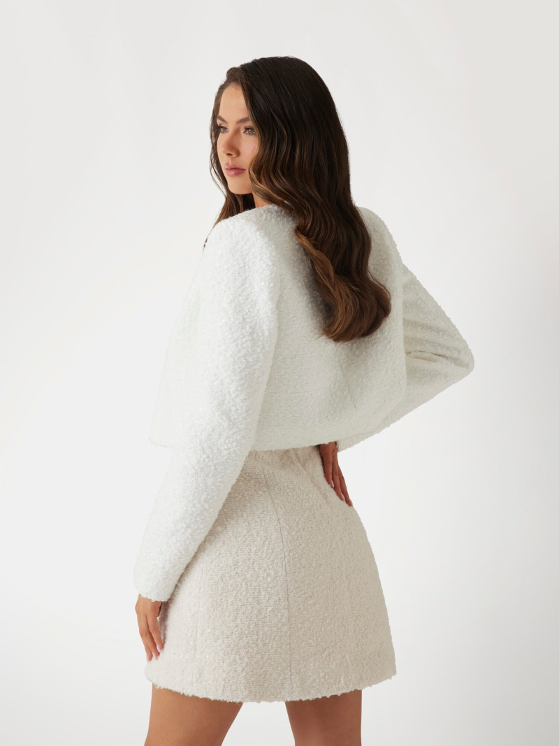 Kianna Louise Stephens featured in  the Guess catalogue for Pre-Fall 2025