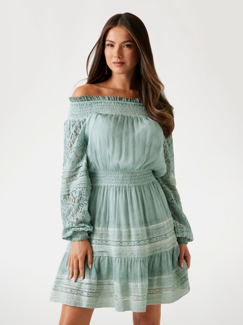 Kianna Louise Stephens featured in  the Guess catalogue for Pre-Fall 2025