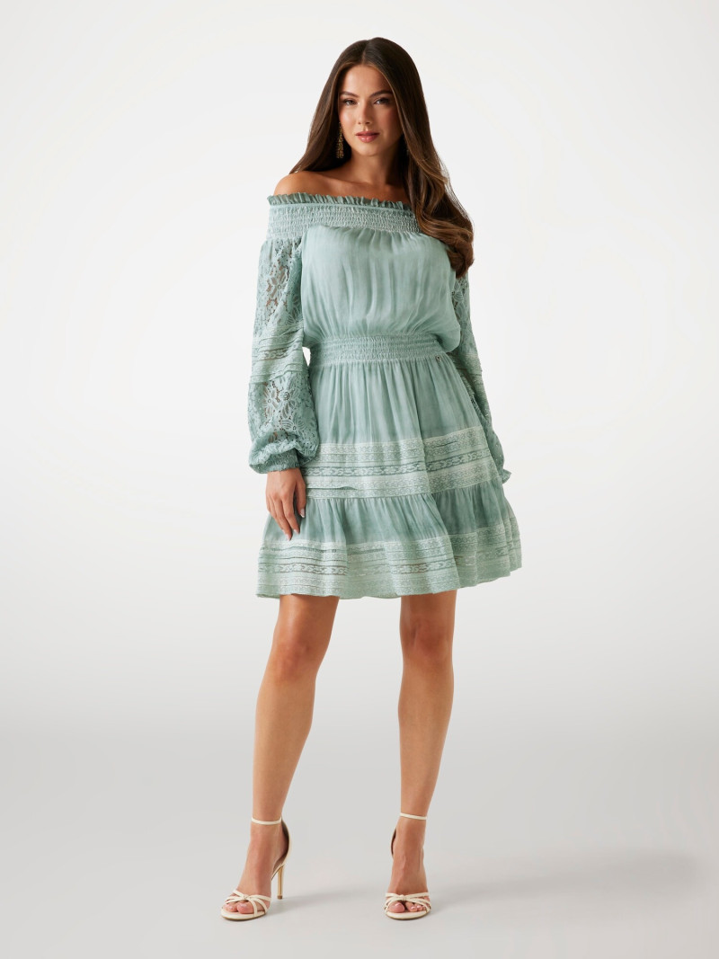Kianna Louise Stephens featured in  the Guess catalogue for Pre-Fall 2025