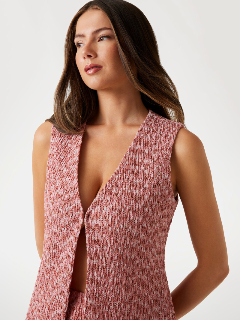 Kianna Louise Stephens featured in  the Guess catalogue for Pre-Fall 2025