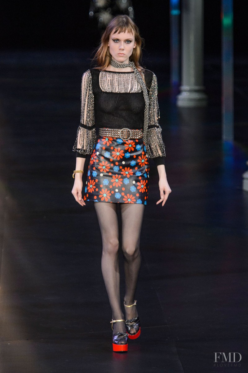 Kiki Willems featured in  the Saint Laurent fashion show for Spring/Summer 2015