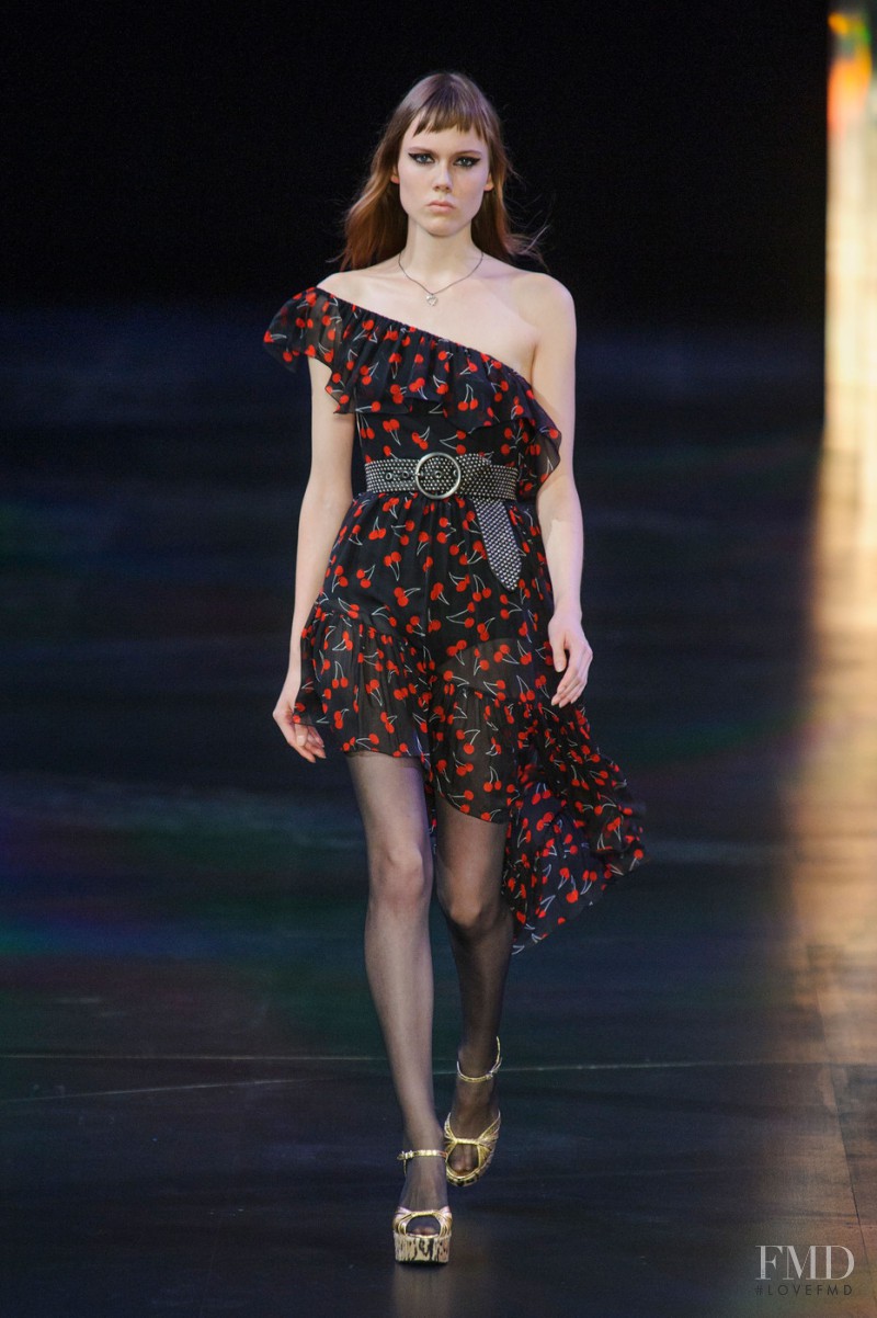 Kiki Willems featured in  the Saint Laurent fashion show for Spring/Summer 2015