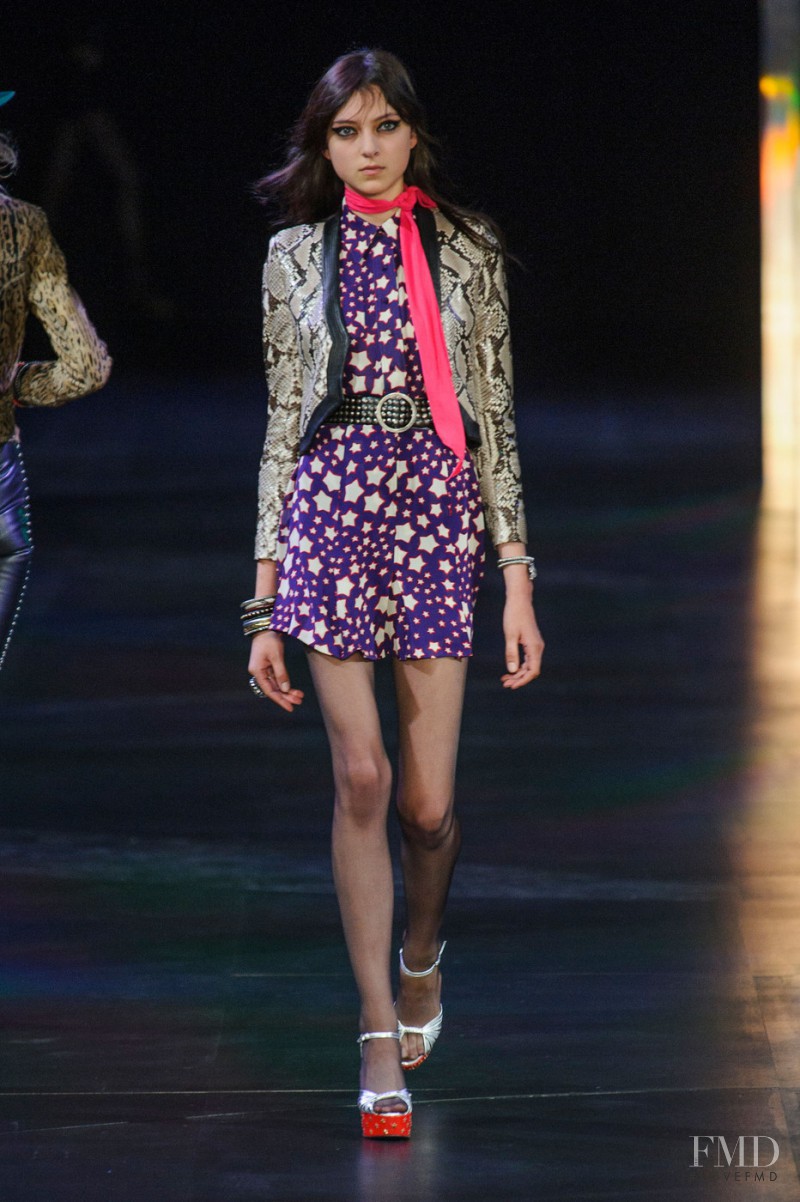 Sarah Engelland featured in  the Saint Laurent fashion show for Spring/Summer 2015