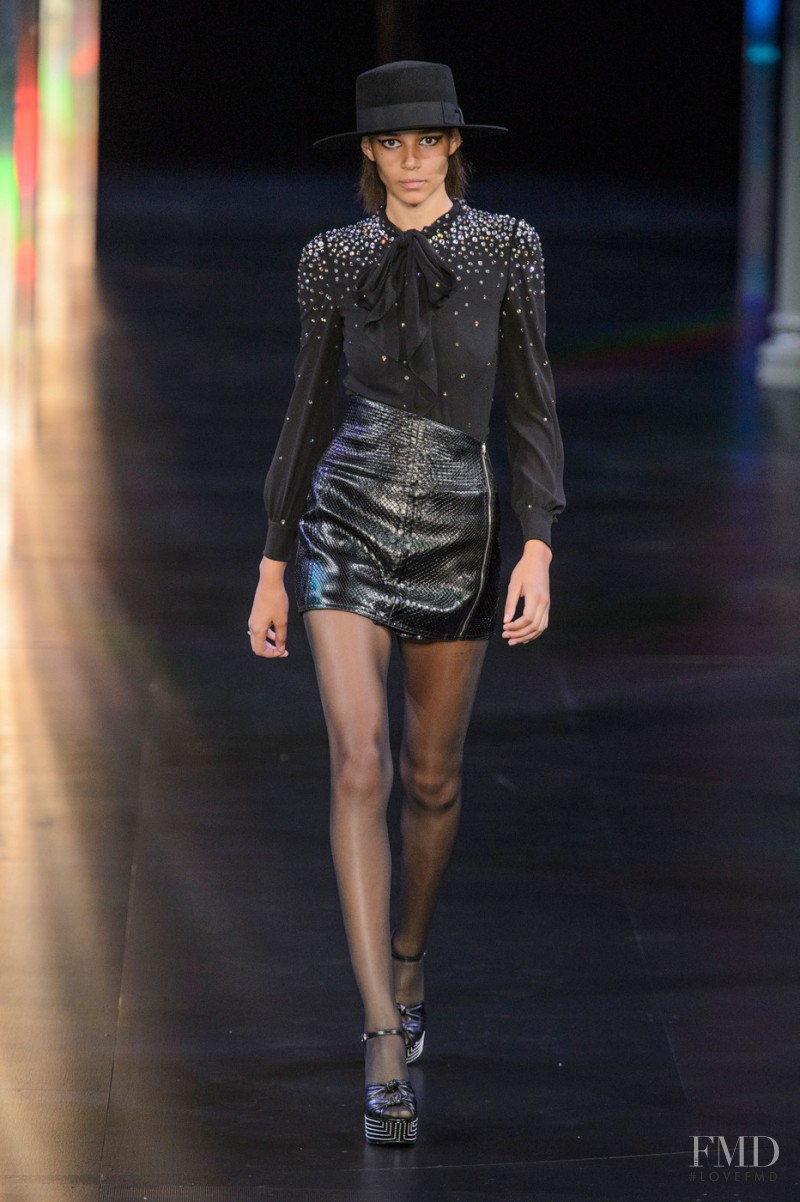 Binx Walton featured in  the Saint Laurent fashion show for Spring/Summer 2015