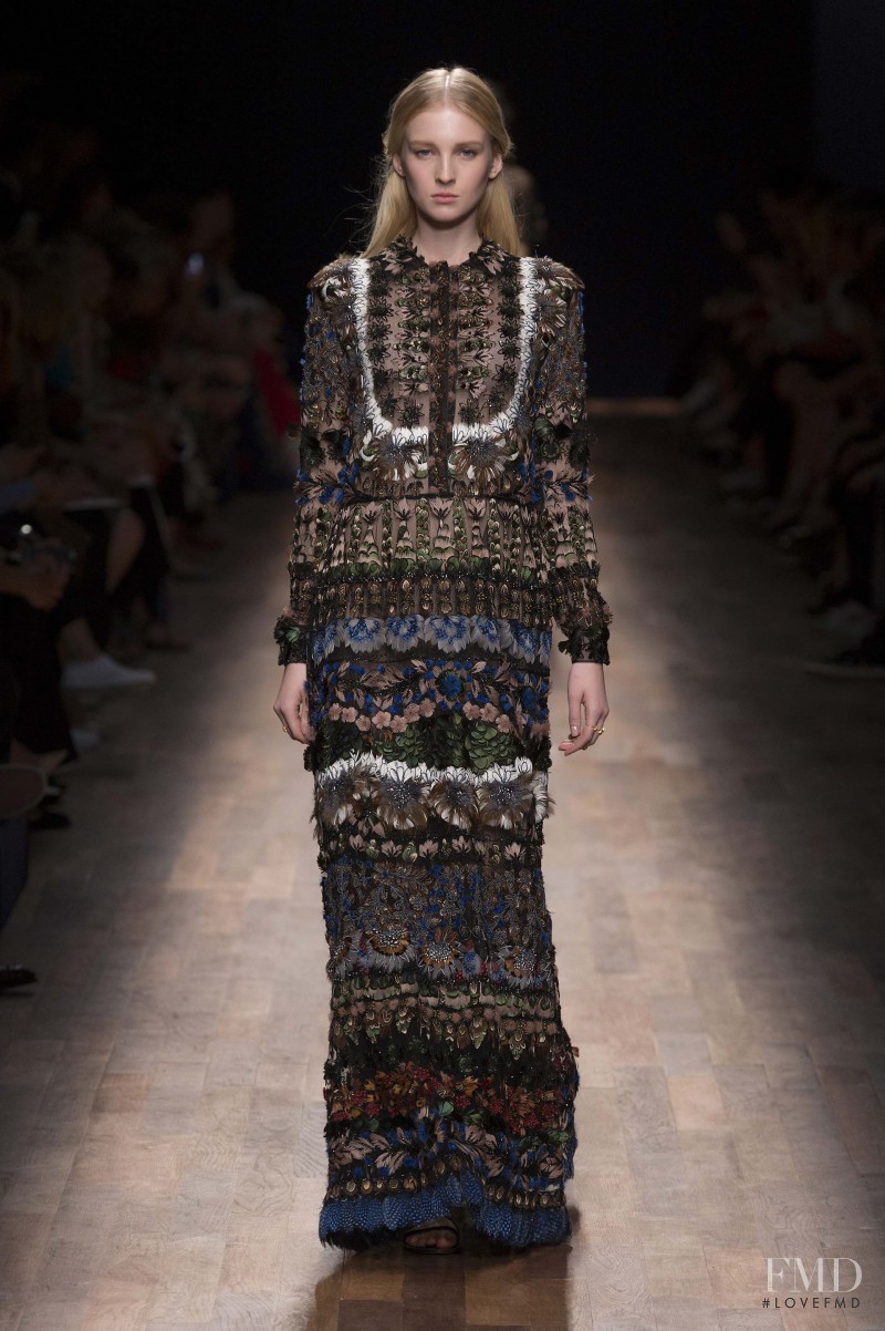 Nastya Sten featured in  the Valentino fashion show for Spring/Summer 2015