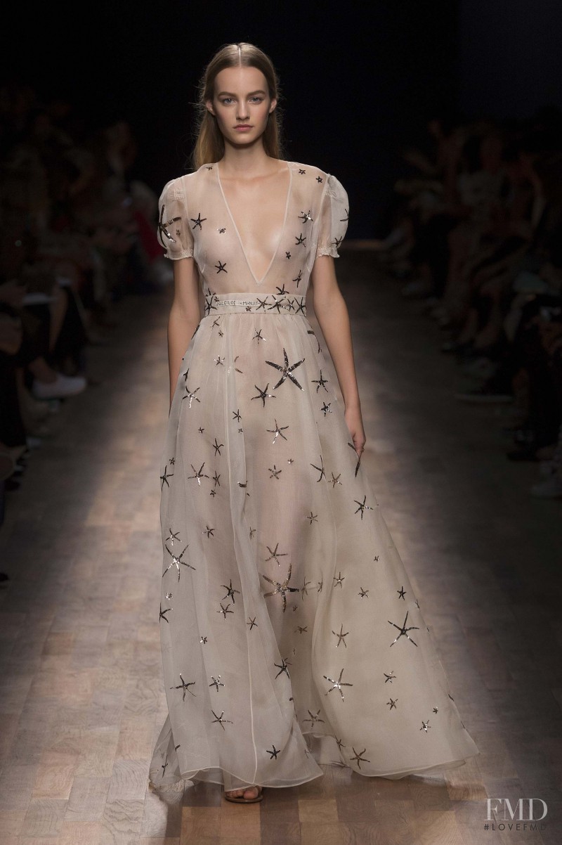 Maartje Verhoef featured in  the Valentino fashion show for Spring/Summer 2015