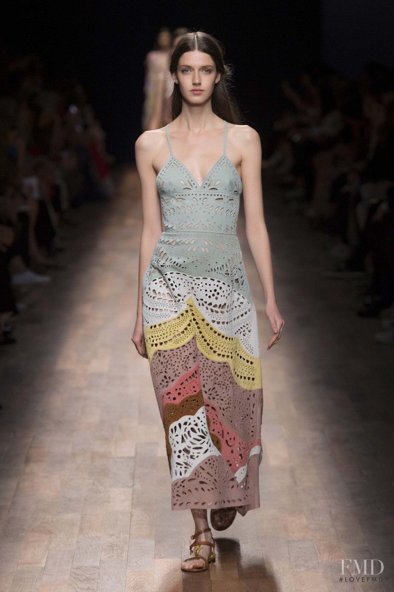 Josephine van Delden featured in  the Valentino fashion show for Spring/Summer 2015