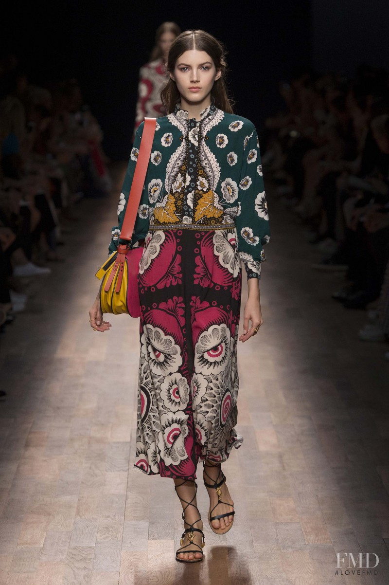 Valery Kaufman featured in  the Valentino fashion show for Spring/Summer 2015
