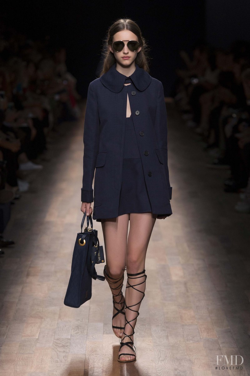 Clémentine Deraedt featured in  the Valentino fashion show for Spring/Summer 2015