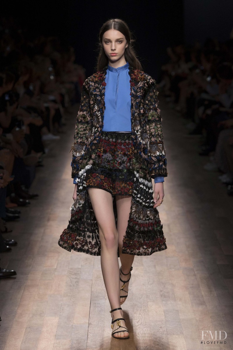 Larissa Marchiori featured in  the Valentino fashion show for Spring/Summer 2015